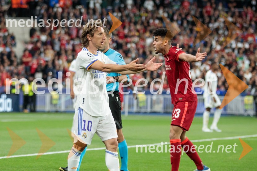  Luka Modrić, nogometaš;  Luis Fernando Díaz, nogometašReal Madrid in Liverpool, finalna tekma Lige prvakov