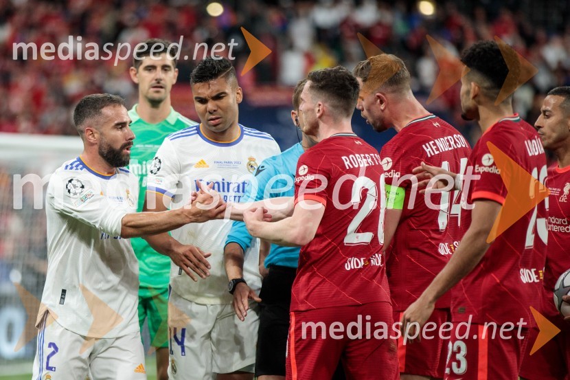  Karim Benzema, nogometaš;  Thiago  Alcantara, nogometaš;  Carlos   Casemiro, nogometaš;  Andrew Robertson, nogometaš;  Jordan Henderson, nogometašReal Madrid in Liverpool, finalna tekma Lige prvakov