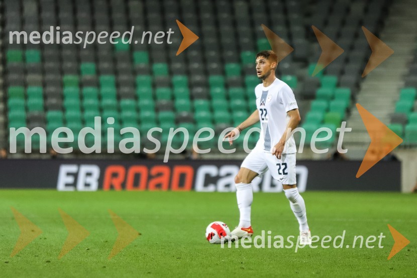  Adam Gnezda Čerin, nogometaš, NK DomžaleLiga narodov: Slovenija - Švedska