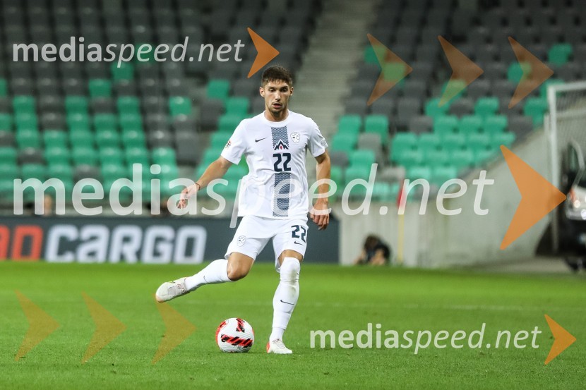  Adam Gnezda Čerin, nogometaš, NK DomžaleLiga narodov: Slovenija - Švedska