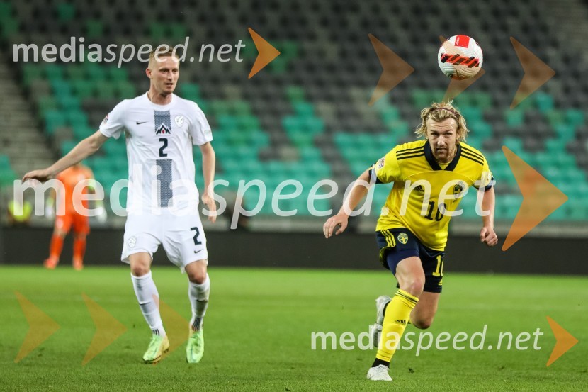  Žan  Karničnik, nogomentaš;  Emil Forsberg, nogometašLiga narodov: Slovenija - Švedska