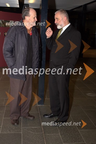 ... in dr. Andrej Smrekar, prejšnji direktor Narodne galerijeKostja Gatnik, odprtje razstave