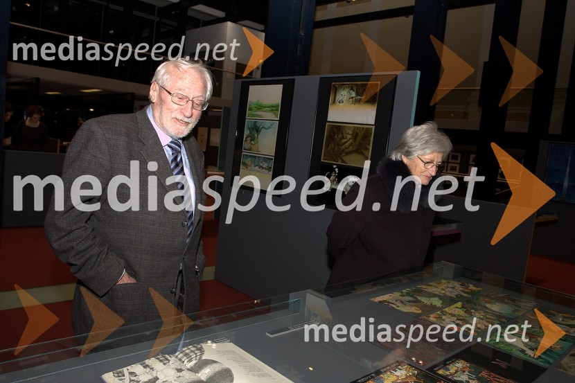 Tone Pavček, pesnik in ...Kostja Gatnik, odprtje razstave