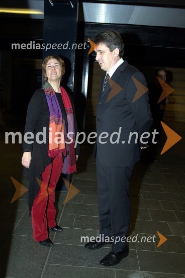 ... in Jožef ŠkolčKostja Gatnik, odprtje razstave