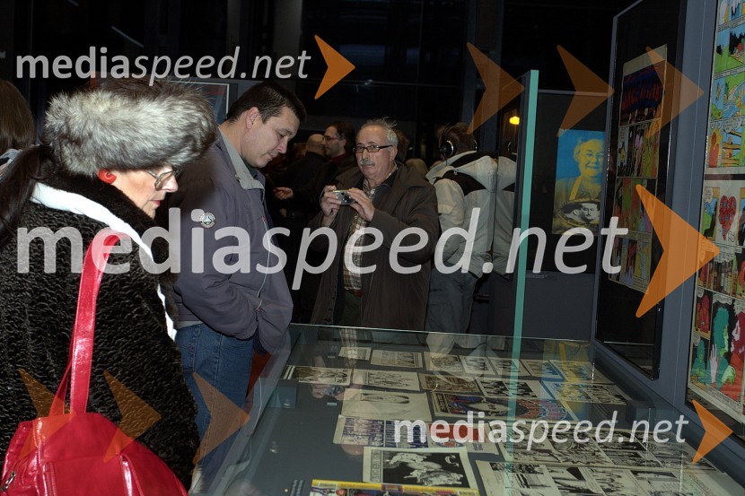 ObiskovalciKostja Gatnik, odprtje razstave