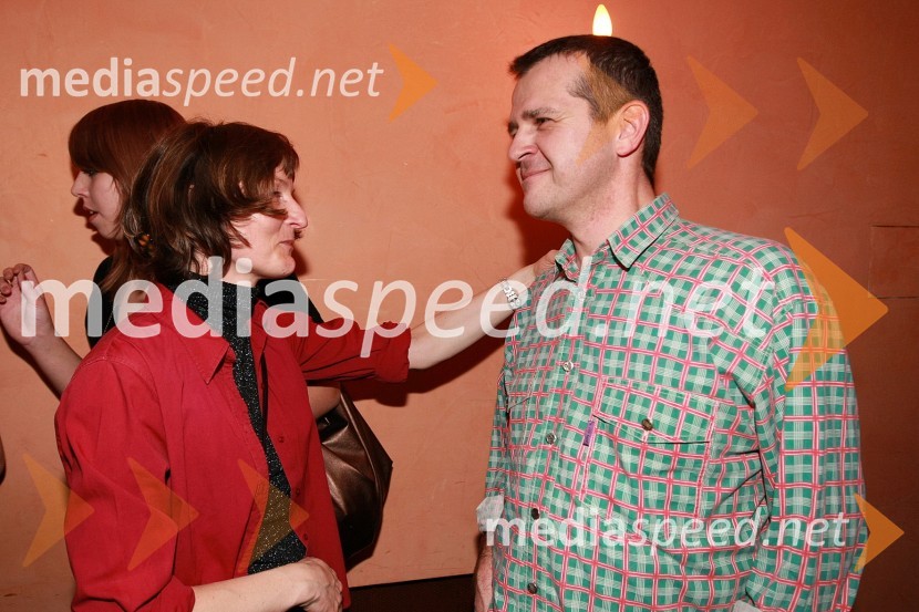 Uroš Skuhala, direktor časnika Večer in soproga Sabina ŽajaMagnifico, božični koncert