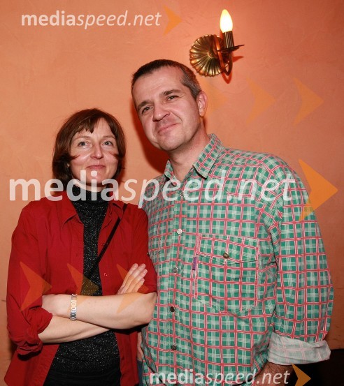 Uroš Skuhala, direktor časnika Večer in soproga Sabina ŽajaMagnifico, božični koncert