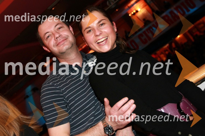 Davorin Kompan, zastopnik za znamko Ballantines v Sloveniji in Nikita ŠticlMagnifico, božični koncert