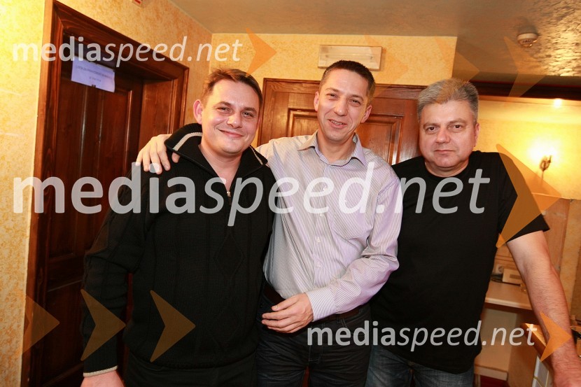 Marko Diaci, CP Maribor, Drago Žura, direktor ŠOUM (Študentska organizacija Univerze v Mariboru) in Andrej Verlič, podžupan MariboraMagnifico, božični koncert