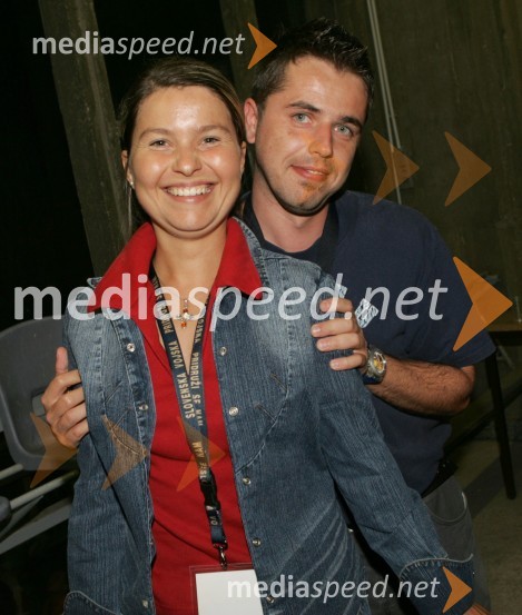 Novinarka na Tv Idea Murska Sobota in lastnik videoprodukcije Studio 101 Thomas ČrnčecStipe Balajič poslovilna tekma