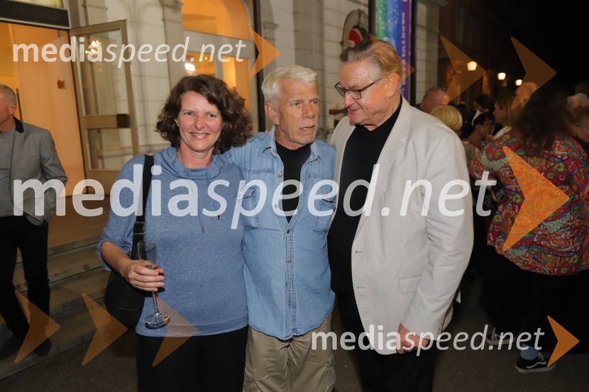  Tea Rogelj, SLOGI;  Ivo  Barišič, prejemnik Borštnikovega prstana za življenjsko delo;  Dušan Mlakar, režiserZaključek 57. festivala Borštnikovo srečanje