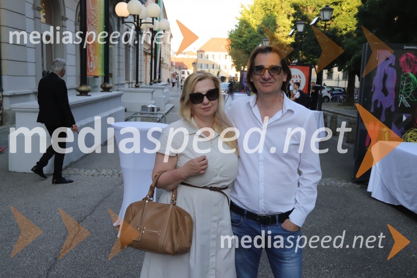  Natalija Popovski;  Aleksandar  Popovski, režiser, umetniški direktor Drame SNG MariborZaključek 57. festivala Borštnikovo srečanje