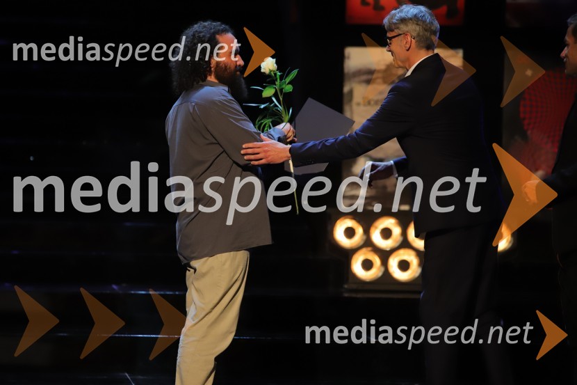   Jure Novak, režiser, direktor, Prešernovo gledališče Kranj;  Primož Ekart, igralec, režiserZaključek 57. festivala Borštnikovo srečanje