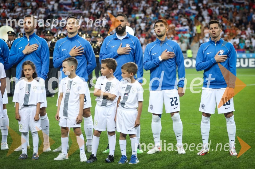  Jasmin Kurtić, nogometaš, Spal;  Žan Celar, nogometaš;  Miha Mevlja, nogometaš, PFC Sochi;  Adam Gnezda Čerin, nogometaš, NK Domžale;  Miha Zajc, nogometaš, Fenerbahče SKNogometna tekma Slovenija-Srbija