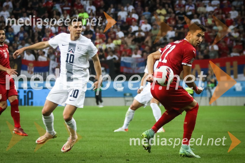  Miha Zajc, nogometaš, Fenerbahče SK;  ... Nogometna tekma Slovenija-Srbija