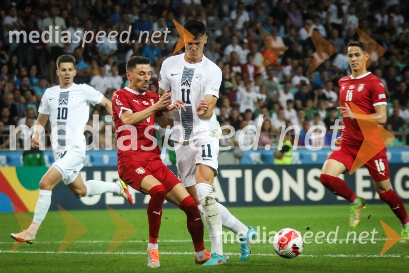  Miha Zajc, nogometaš, Fenerbahče SK;  ... ;  Benjamin Šeško, nogometaš;  ... Nogometna tekma Slovenija-Srbija