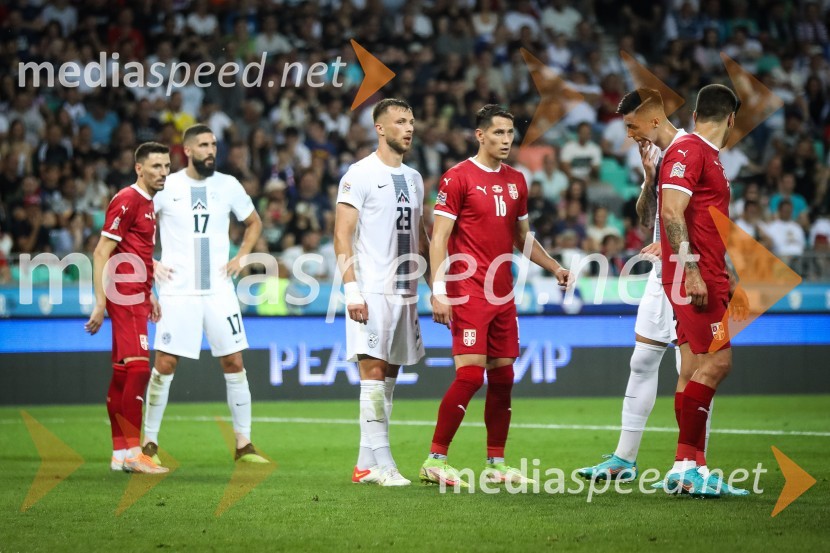  ... ;  Miha Mevlja, nogometaš, PFC Sochi;  David Brekalo, nogometaš;  ... ;  Benjamin Šeško, nogometaš;  ... Nogometna tekma Slovenija-Srbija