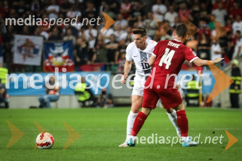  Miha Zajc, nogometaš, Fenerbahče SK;  ... Nogometna tekma Slovenija-Srbija