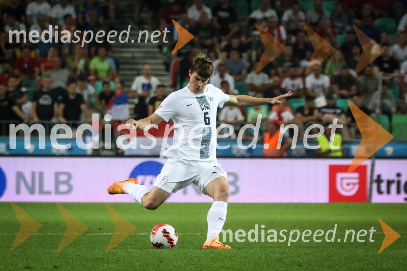  Jaka Bijol, nogometaš, PFC CSKA MoskvaNogometna tekma Slovenija-Srbija