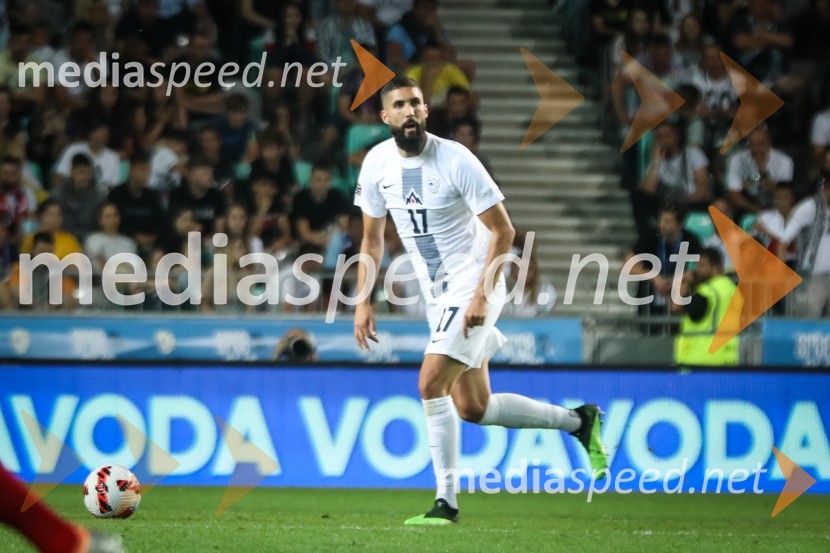  Miha Mevlja, nogometaš, PFC SochiNogometna tekma Slovenija-Srbija