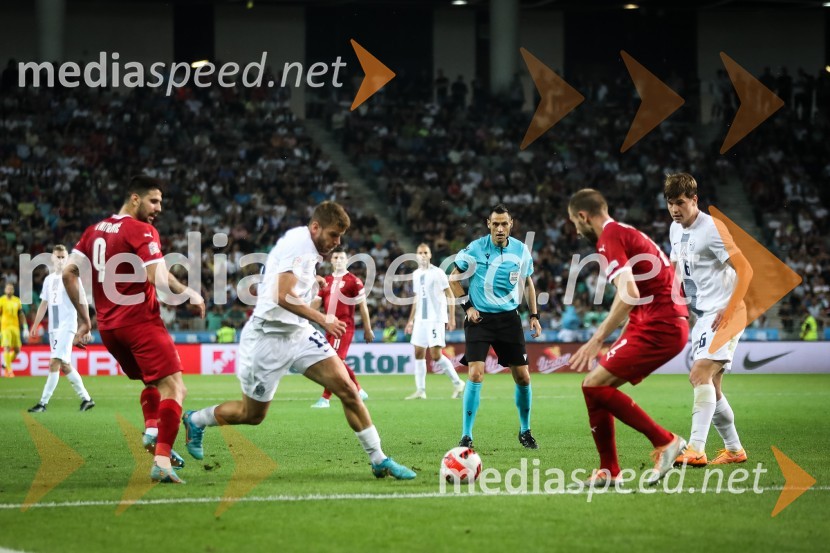  ... ;  Domen Črnigoj, nogometaš, FC Lugano;  ... ;  ... ;  Jaka Bijol, nogometaš, PFC CSKA MoskvaNogometna tekma Slovenija-Srbija