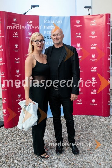  Katja Cuderman;  Rok Cuderman, vodja marketinga Petrol d.d.Filmski festival Krafft 2022, otvoritev