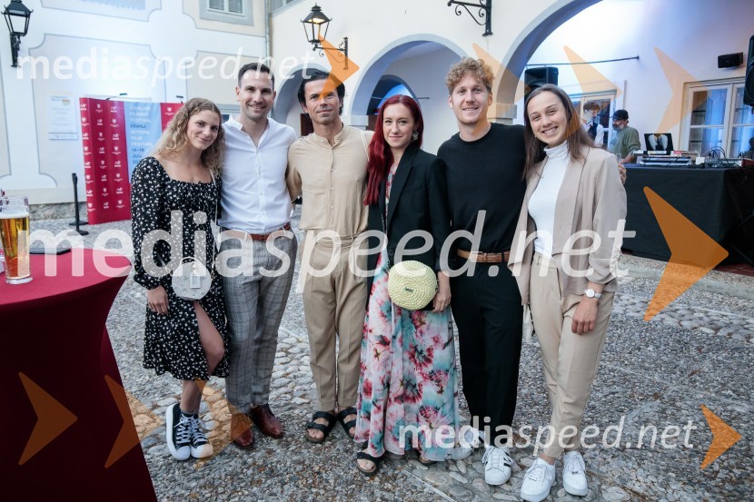  Lara Šlibar, Bolero Dance Center;  Matevž Česen, poklicni plesalec, koreograf, trener športnega plesa, plesni sodnik ;  Michal Rynia, koreograf, MN dance Company;  Nastja Bremec Rynia, koreografinja, MN dance Company;  ... ;  ... Filmski festival Krafft 2022, otvoritev