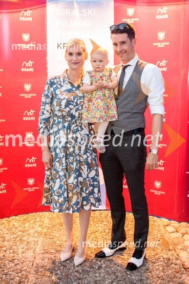  Ana Černe;  Zarja Černe;  Janez Černe, podžupan Mestne občine KranjFilmski festival Krafft 2022, otvoritev