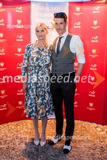 Ana Černe;  Janez Černe, podžupan Mestne občine KranjFilmski festival Krafft 2022, otvoritev