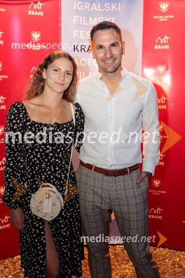  Lara Šlibar, Bolero Dance Center;  Matevž Česen, poklicni plesalec, koreograf, trener športnega plesa, plesni sodnik Filmski festival Krafft 2022, otvoritev