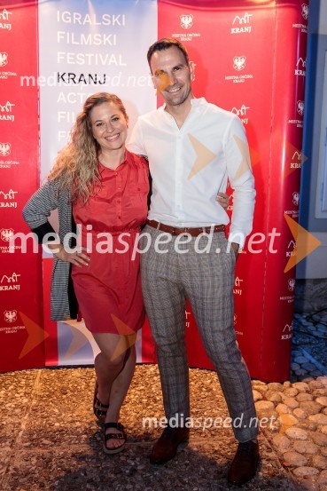  Lucija Velkavrh, plesalka, koreografinja;  Matevž Česen, poklicni plesalec, koreograf, trener športnega plesa, plesni sodnik Filmski festival Krafft 2022, otvoritev