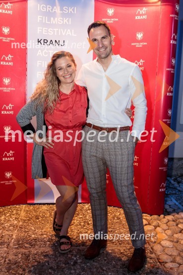  Lucija Velkavrh, plesalka, koreografinja;  Matevž Česen, poklicni plesalec, koreograf, trener športnega plesa, plesni sodnik Filmski festival Krafft 2022, otvoritev