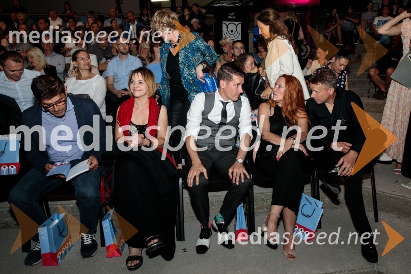  Matjaž Rakovec, župan Mestne občine Kranj;  Kim Komljanec, igralka;  Janez Černe, podžupan Mestne občine Kranj;  ... ;  ... Filmski festival Krafft 2022, otvoritev