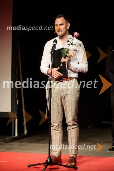  Matevž Česen, poklicni plesalec, koreograf, trener športnega plesa, plesni sodnik Filmski festival Krafft 2022, otvoritev