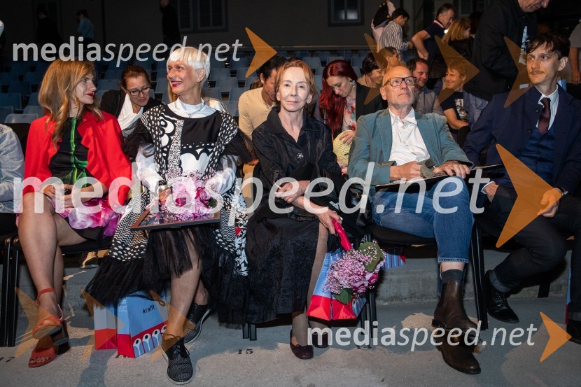  Tereza Poljanič, voditeljica oddaje Zdravo, lastnica blagovne znamke Tereza's Choice;  Barbra Drnač, plesalka;  Silva Čušin Povše, dramska igralka;  ... ;  ... Filmski festival Krafft 2022, otvoritev