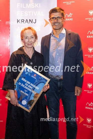  Silva Čušin Povše, dramska igralka;  Matjaž Rakovec, župan Mestne občine KranjFilmski festival Krafft 2022, otvoritev