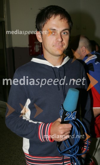 Novinar na Pop Tv in RTS Andrej BaumanStipe Balajič poslovilna tekma