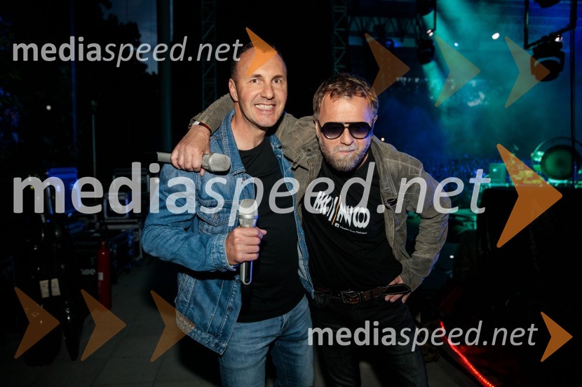  Jernej Dirnbek - Dimek, skupina MI2; dr. Tone Kregar, zgodovinar, pevec Mi2, direktor Muzeja novejše zgodovine CeljeVal 202, veliki koncert ob 50. obletnici