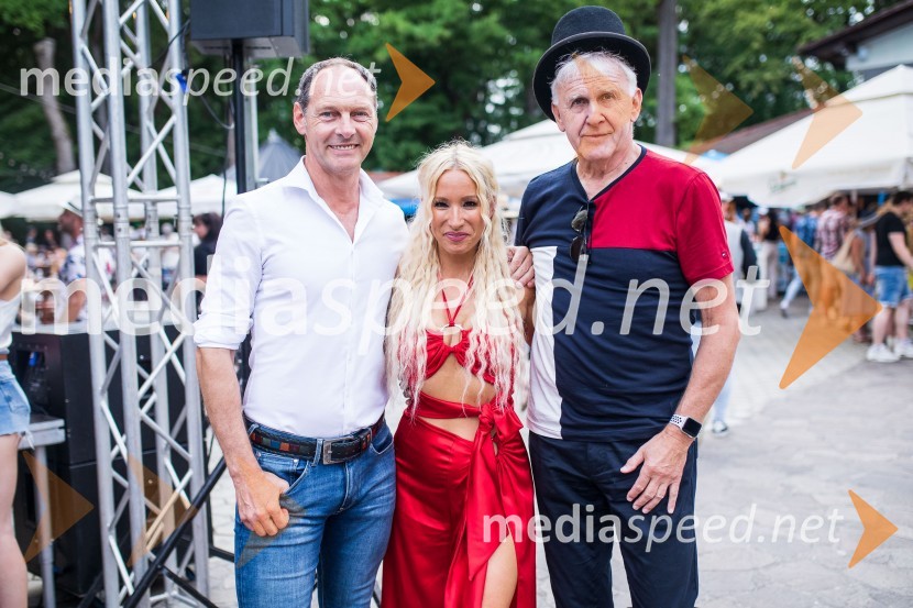  Jože Potrebuješ, skupina Čuki;  Alja Omladič - Alya, pevka;  Andrej Šifrer, glasbenikLady piknik pod klobuki 2022