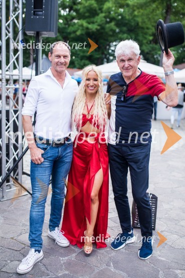  Jože Potrebuješ, skupina Čuki;  Alja Omladič - Alya, pevka;  Andrej Šifrer, glasbenikLady piknik pod klobuki 2022