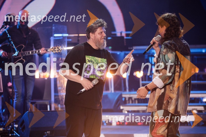  Tomislav  Jovanović - Tokac, pevec skupine Dan D;  Gregor  Strasbergar, glasbena skupina MRFYVal 202, veliki koncert ob 50. obletnici