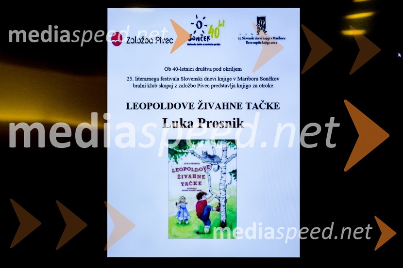 Leopoldove živahne tačke, predstavitev knjige Luke Prosnika