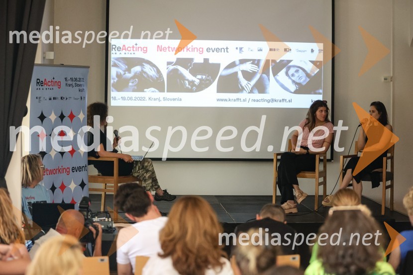  Mateja Valentinčič, novinarka;  Milica Šćepanović, igralka;  Saša Pavlin Stošić, igralkaReActing as a Star - igrajo lokalno, delujejo globalno,  druženje z mediji