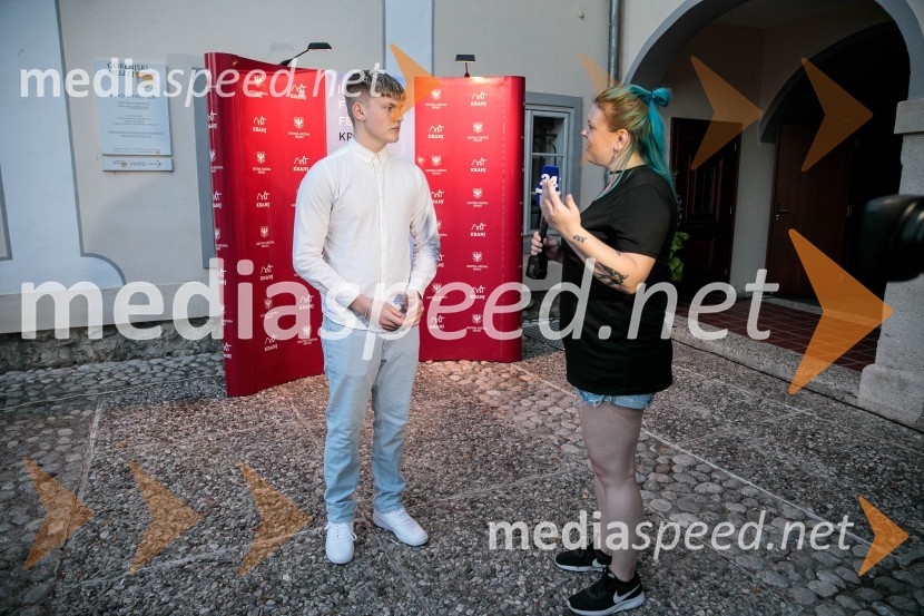  Viktor Benóný, igralec;  Tanja Divac, novinarkaFilmski festival Krafft, zaključek