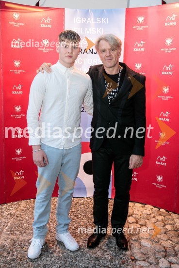  Viktor Benóný, igralec;  Branko Završan, igralecFilmski festival Krafft, zaključek