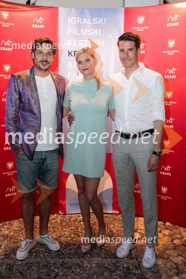  Anže Zevnik, igralec;  Ana Černe;  Janez Černe, podžupan Mestne občine KranjFilmski festival Krafft, zaključek
