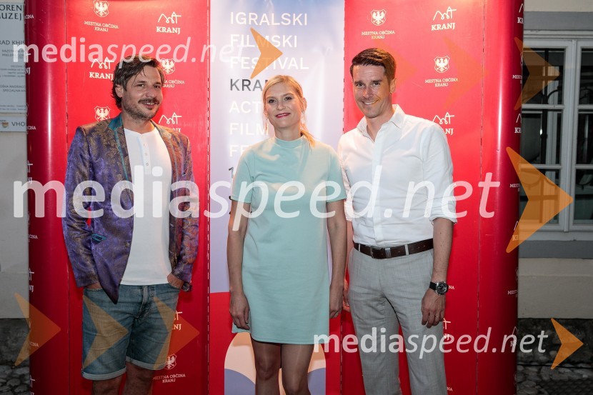  Anže Zevnik, igralec;  Ana Černe;  Janez Černe, podžupan Mestne občine KranjFilmski festival Krafft, zaključek