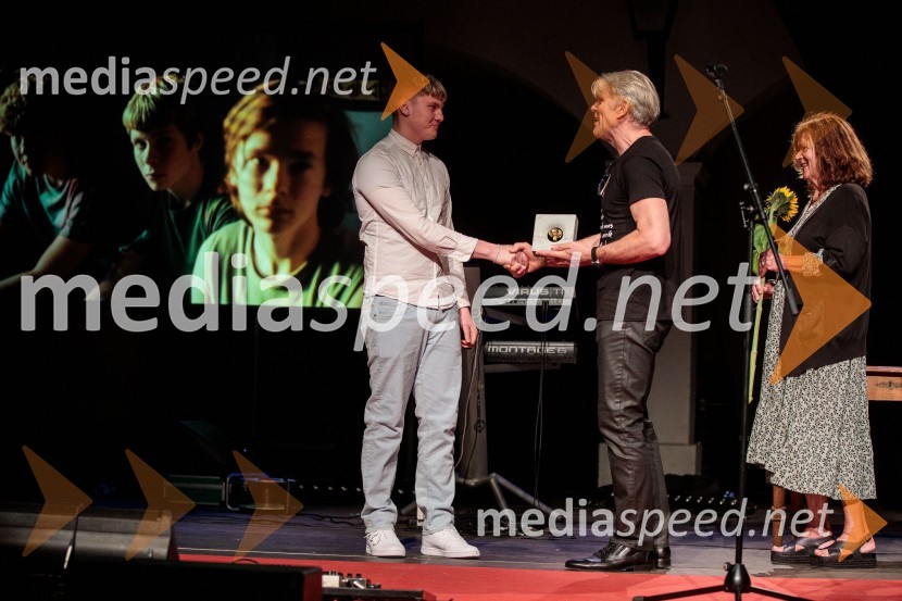  Viktor Benóný, igralec;  Branko Završan, igralec;  Marijana Brecelj, igralkaFilmski festival Krafft, zaključek