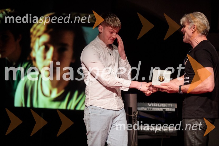  Viktor Benóný, igralec;  Branko Završan, igralecFilmski festival Krafft, zaključek