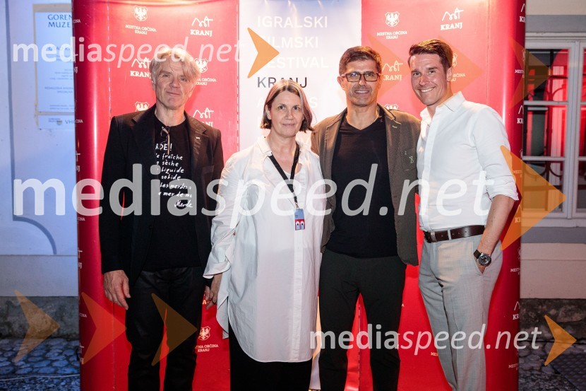  Branko Završan, igralec;  Maja Sever, igralka;  Matjaž Rakovec, župan Mestne občine Kranj;  Janez Černe, podžupan Mestne občine KranjFilmski festival Krafft, zaključek